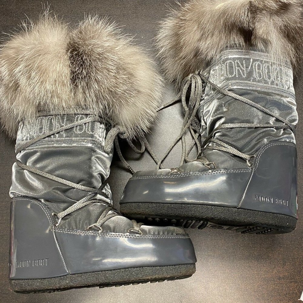 Tecnica The Original Moonboot GLAMOUR Silver